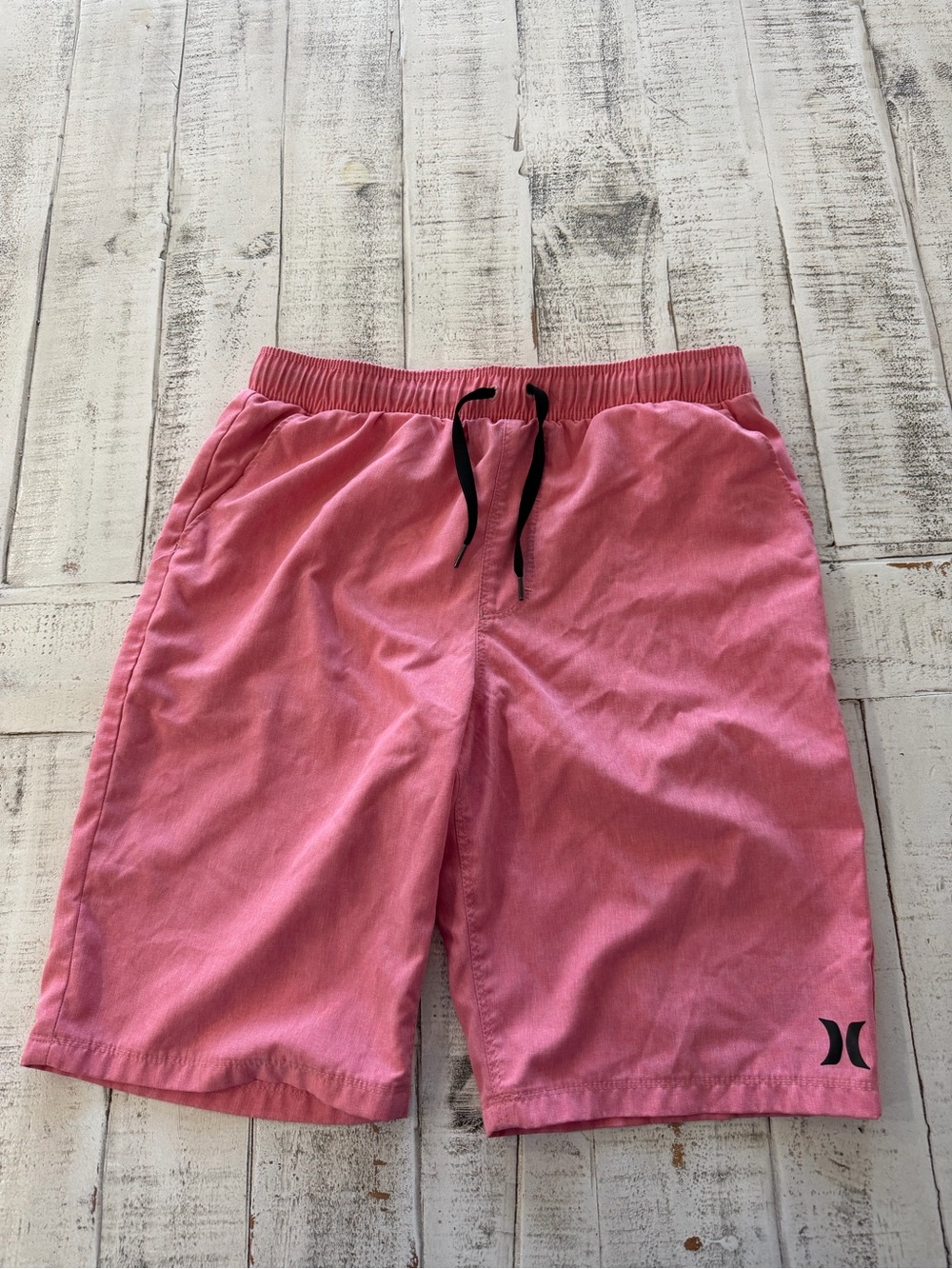 Hurley Phantom Elastic Waist Pink Shorts